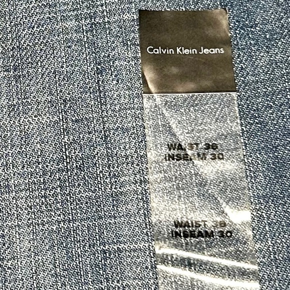 NWT‎ Calvin Klein Men's Blue Jeans 36 X 30 - Picture 7 of 7